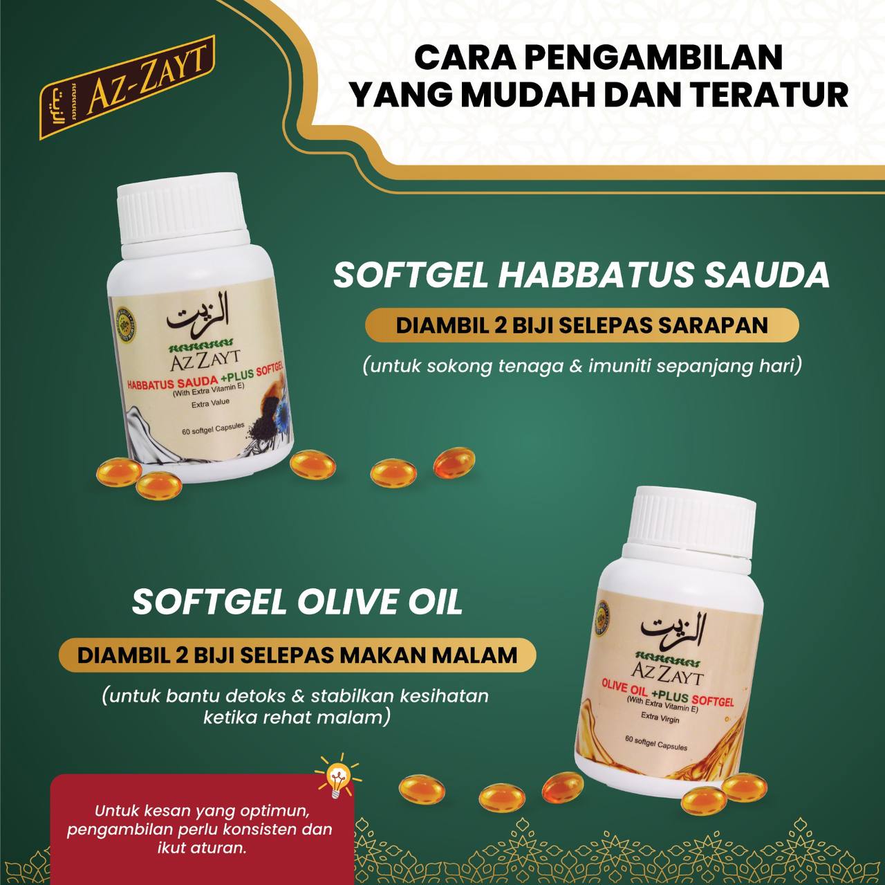 AZ ZAYT Sofgel Minyak Habbatus Sauda