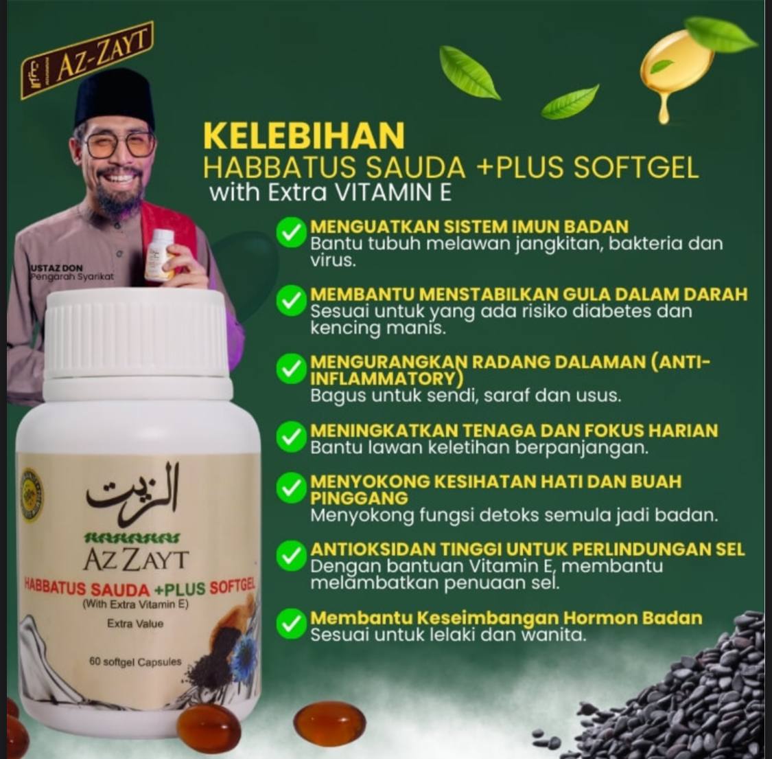AZ ZAYT Sofgel Minyak Habbatus Sauda - Image 9